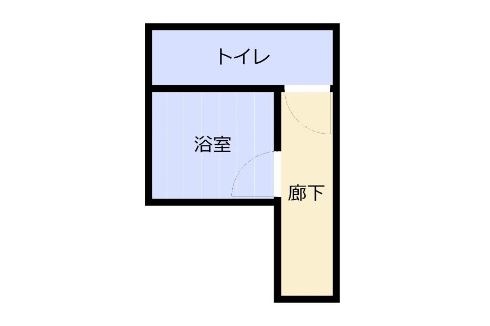 Before　水まわりの間取り図